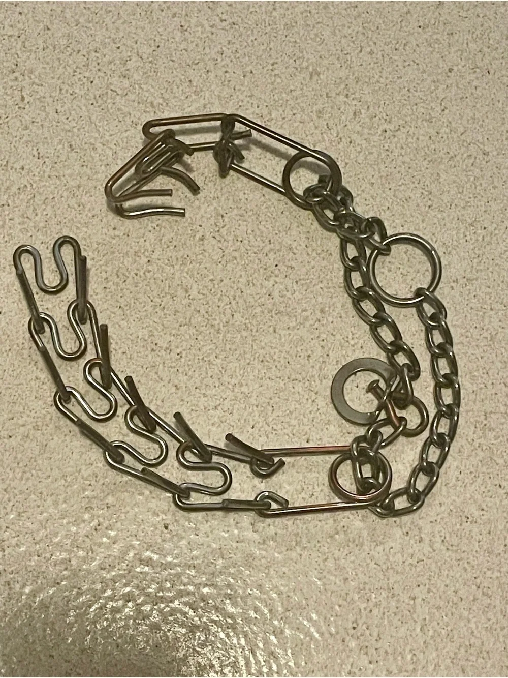 Dog choke collar for large dogs.